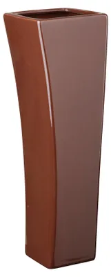 Produktbild von Vase 'Quadro V' (9x29cm), braun
