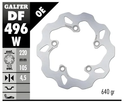 Obrázok produktu pre Tarcza hamulcowa Galfer FIXED WAVE