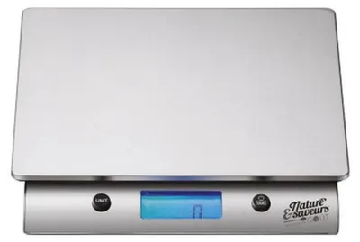 Produktbild von Elektronische küchenwaage 10 kg - 1 g grau Nature&saveurs NS-BAL.10KG