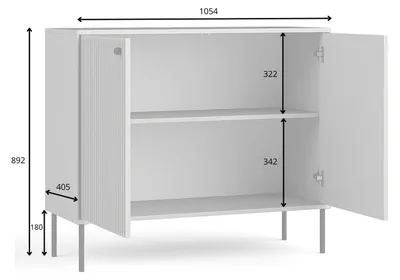 Immagine prodotto di raumhirsch, cassettiera, grigio, 106x89x41 cm