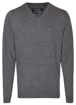 Produktbild von Marvelis - Pullover - V Ausschnitt - Herren, (632025), Größe:S, Farbe:anthrazit (67)