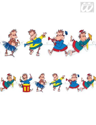 Imagen del producto de Guirnalda de monos, decoración para fiestas infantiles, colorida, 2 metros