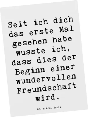 Produktbild von Mr. & Mrs. Panda Postkarte Spruch Neue Freunde finden - Weiß - Geschenk, Ansichtskarten, Postkarten, Freundschaft Zitate, Fotokarte, sind Familie, Zuversicht, Inspiration