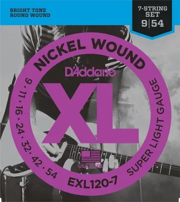 Obrázek produktu pro D'Addario EXL120-7 Struny pro elektrickou kytaru