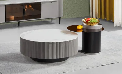 Produktbild von Runder Set 2x Couchtische Kaffeetisch Beistelltisch Design Wohnzimmer