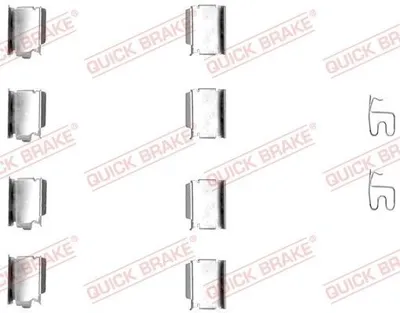 Produktbild von QUICK BRAKE 109-1246 Zubehörsatz Scheibenbremsbelag für OPEL Corsa C Schrägheck (X01) Meriva A (X03) Tigra TwinTop (X04) COMBO Kasten/Kombi für FIAT