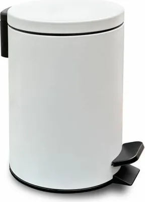 Produktbild von Papierkorb mit Pedal TODAY UTILITY Weiß Metall 3 L 17 x 25 cm