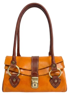 Productafbeelding van Handtas, model "bauletto" voor dames, gemaakt van rundleer, "false" model, Italy