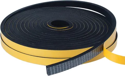 Produktbild von Zugluftstopper Tür- und Fenster-Zugluftstreifen, 2 Rollen 10 mm (B) x 6 mm (T) Zugluft ohne Schaumstoffband, selbstklebendes wetterfestes Isolierband,