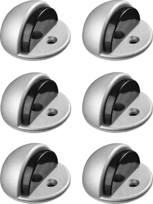 Produktbild von Navaris 6x Türstopper selbstklebend aus Messing - 6er Set Boden Stopper Tür Dämpfer - Türpuffer Bodentürstopper - Kleben oder Schrauben