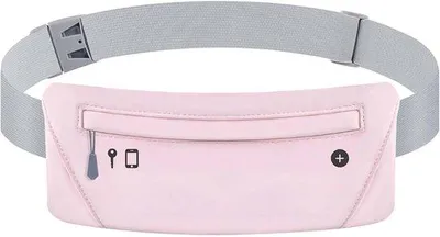 Image de Sac de sport - Étui pour téléphone portable - Les mains libres pendant le sport - Élastiques réglables - 24,5 x 10 cm - Rose