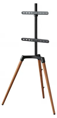 Productafbeelding van TV-standaard, massief hout, kantelbaar, geschikt voor schermen van 32" tot 65"