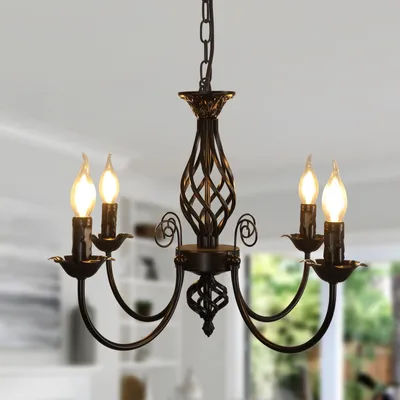 Produktbild von Comely Industrielle Kronleuchter 4 Lichter E14 Pendelleuchten DecKenleuchte