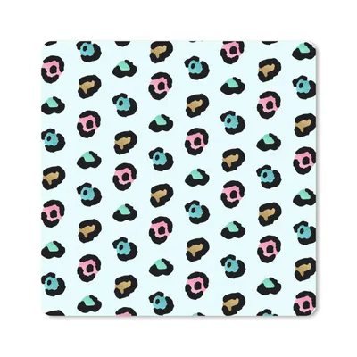 Produktbild von MuchoWow® Mauspad Mousepad Pantherdruck - Farben - Muster 20x20 cm - Mousepads - Maus Mat - Pad - Mausunterlage - Desk Mat - Bureauartikeln