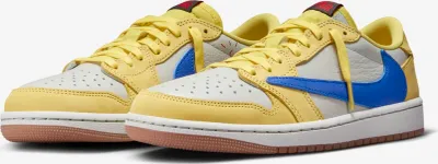 Produktbild von Travis Scott x Nike Air Jordan 1 Low "Canary" DZ4137-700, Größe: 40,5