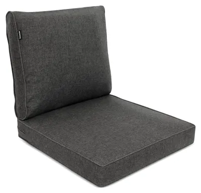 Produktbild von Bomoe Outdoor Loungekissen Set Ilano, 60x60cm, 60x40cm Graphitgrau