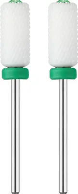 Image de JCMaster 2MCE475M1, 2x embouts Premium pour fraise à ongles en céramique, 2.35mm Bits cylindre ongles en gel avec Crystal