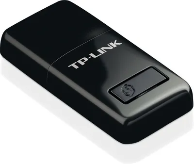 Produktbild von TP-Link 300Mbit/s-WLAN-Mini-USB-Adapter, Kabelgebunden, USB, WLAN, Wi-Fi 4 (802.11n), 300 Mbit/s, Schwarz