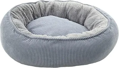 Produktbild von Korb rund Colette 46x46x17cm blau mit Reißverschluss, Flamingo Aufbewahrung