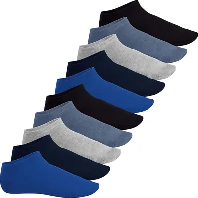 Produktbild von Footstar EVERYDAY! 10 Paar Damen & Herren Sneaker Socken - Jeanstöne 43-46