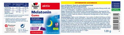 Immagine prodotto di Doppelherz Melatonin Gums - 1 mg di melatonina per caramella gommosa - 40 caramelle gommose senza zucchero al gusto di lampone