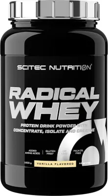 Image de Whey protéine - Scitec Nutrition - Radical whey (1kg) - Saveur Vanille