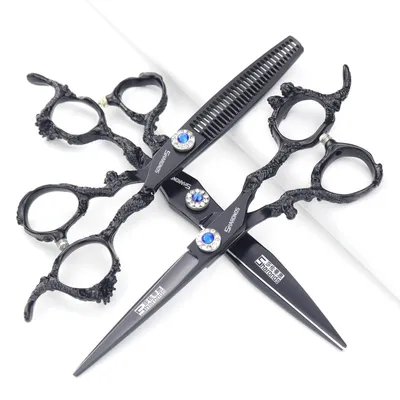 Produktbild von Friseurscheren Set 6 Zoll 3 Stück 440C Edelstahl