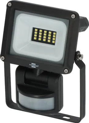 Produktbild von Brennenstuhl LED Strahler JARO 1060 P (LED Fluter zur Wandmontage für außen IP65, 10W, 1150lm, 6500K, mit Bewegungsmelder), Schwarz, IP65, Metall, I, IK08, Schwarz