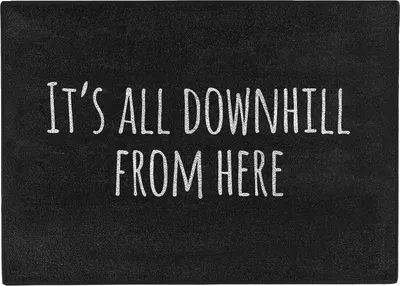 Produktbild von Pechkeks Misfortune Cookies Fußmatte Doormat "It's all downhill" 70x50cm