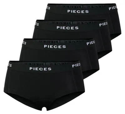 Produktbild von Pieces Logo Unterwäsche Damen (4er-Pack)