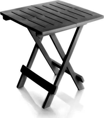 Immagine prodotto di Tavolino da campeggio pieghevole, piccolo, in plastica, 45 x 43 x 50 cm, tavolino da campeggio resistente alle intemperie, tavolino ausiliario, adatto sia per interni che per esterni