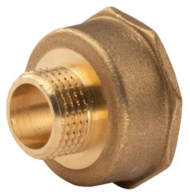 Produktbild von Messing Gewinde-Fitting Reduzierstück 1'IG (DN 25) - 1/2'AG (DN 15) - schwere Ausführung