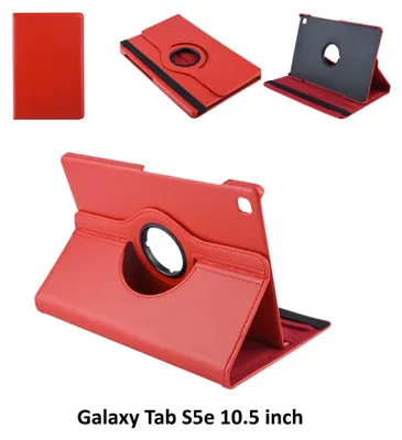 Immagine prodotto di Custodia a libro per tablet Samsung Galaxy Tab S5e da 10,5 pollici Rosso ruotabile per Galaxy Tab S5e da 10,5 pollici 2 posizioni di visualizzazione