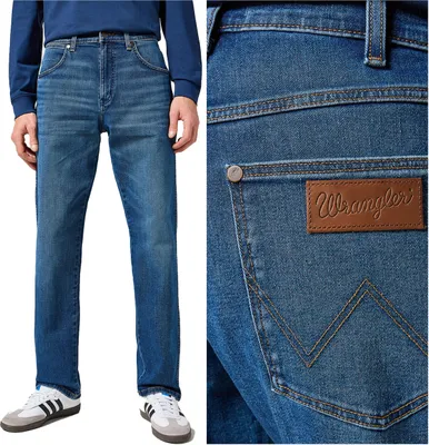 Immagine prodotto di WRANGLER, Jeanshosen da uomo, vestibilità dritta, FRONTIER, L32 L32, Blau, Jeans, baggyjeans, buggy
