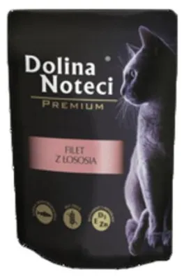 Zdjęcie produktu dla Dolina Noteci Premium Mokra karma saszetka dla kota filet z łososia 85g