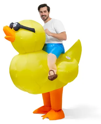 Produktbild von Spooktacular Creations Erwachsener aufblasbares Kostüm mit einer Entenluft Blow-up Deluxe Ride an Halloween-Kostüm – Größe XL