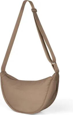 Produktbild von Aucuu Damen Halbmond Crossbody Schultertasche Blau Nylontasche Einstellbarer Schultergurt