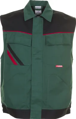 Produktbild von Größe L Herren Planam Highline Weste grün schwarz rot Modell 2365