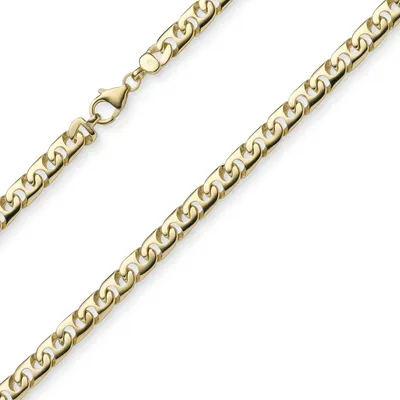 Produktbild von 6,5mm Phantasiekette Kette Collier Halskette 585 Gold Gelbgold glänzend 60cm