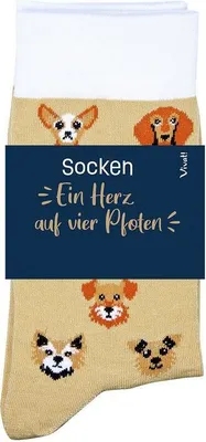 Image de Chaussettes pour les amoureux des chiens « Un cœur sur quatre pattes »