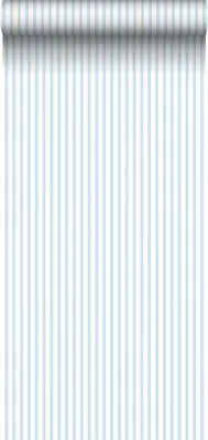 Zdjęcie produktu dla Sanders & Sanders Tapeta paski niebieskimIbiałym - 640473 - 53 cm x 10 m