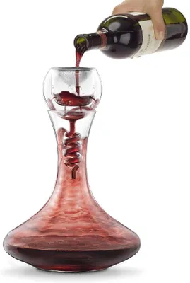 Produktbild von Doppelte Wandglaspuffer-Karaffe für Wein und Getränke