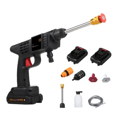 Image de Nettoyeur haute pression sans fil pour voiture – Pistolet nettoyeur haute pression sans fil pour le jardin et le nettoyage