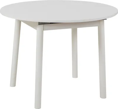 Produktbild von Skye Decor, Oliver - White, Ausziehbarer Esstisch, Weiß, 100 % MELAMINBESCHICHTETE SPANPLATTEN, 100 x 100 x 75 cm