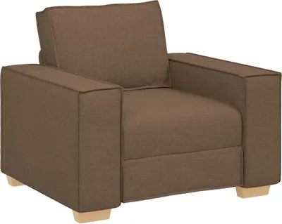 Image de Canapé Fauteuil Marron 60 cm Tissu