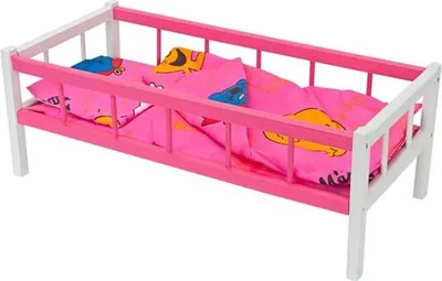 Produktbild von Großes Kinderbett in Farbe mit Bettzeug 01608