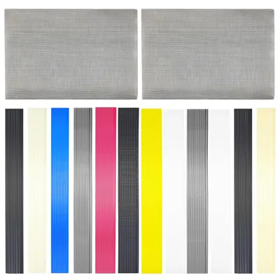 Kunststoff-Schweißstäbe, 120 Stück, 5 Materialien, 8 Zoll, bunt