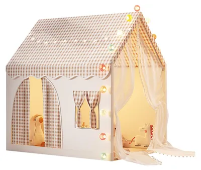 Kinderzelt mit Doppeltür, Schloss-Design, 125x95x130 cm, für Kinder