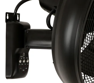 Produktbild von LUCCI AIR Breeze Wandventilator mit Fernbedienung, Stahl, Schwarz