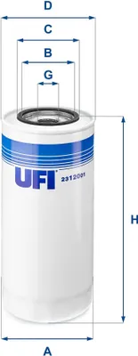 Produktbild von Ölfilter UFI 23.120.01 Anschraubfilter für IVECO P/PA-Haubenfahrzeuge P/PA